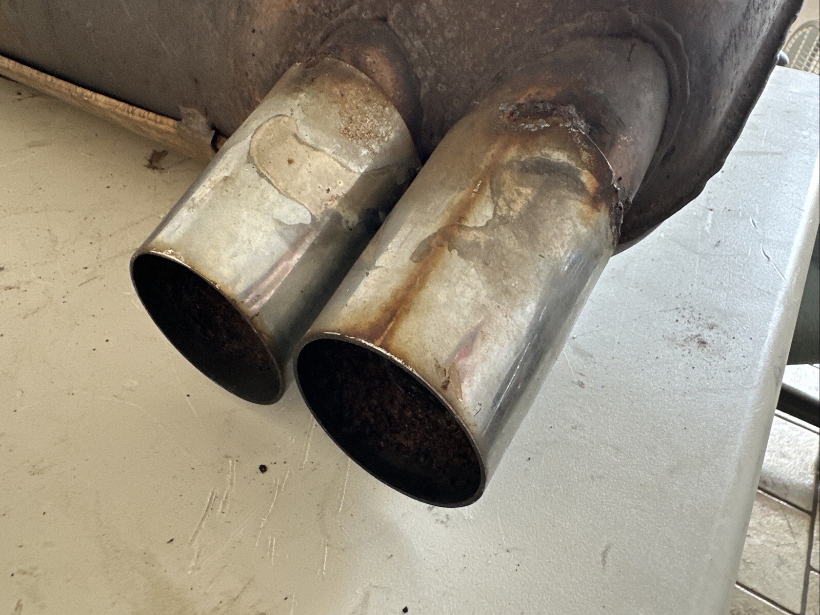 OEM Ferrari 328 GTB GTS QV Muffler Exhaust Silencer 128524 Vintage READ