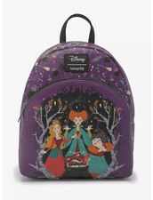 Loungefly Disney Hocus Pocus Sanderson Sisters Mini Backpack New