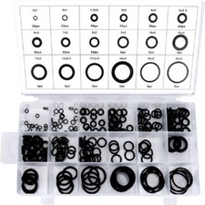 225 Tlg O-Ring Oring Sortiment NBR 70 Gummi Ring Dichtung Dichtring Set O-Ringe