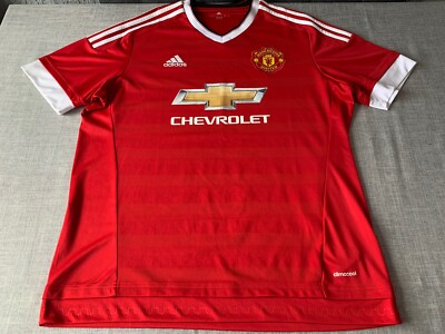 Manchester United Home 15/16 Adidas XL 24'' Pit To Pit