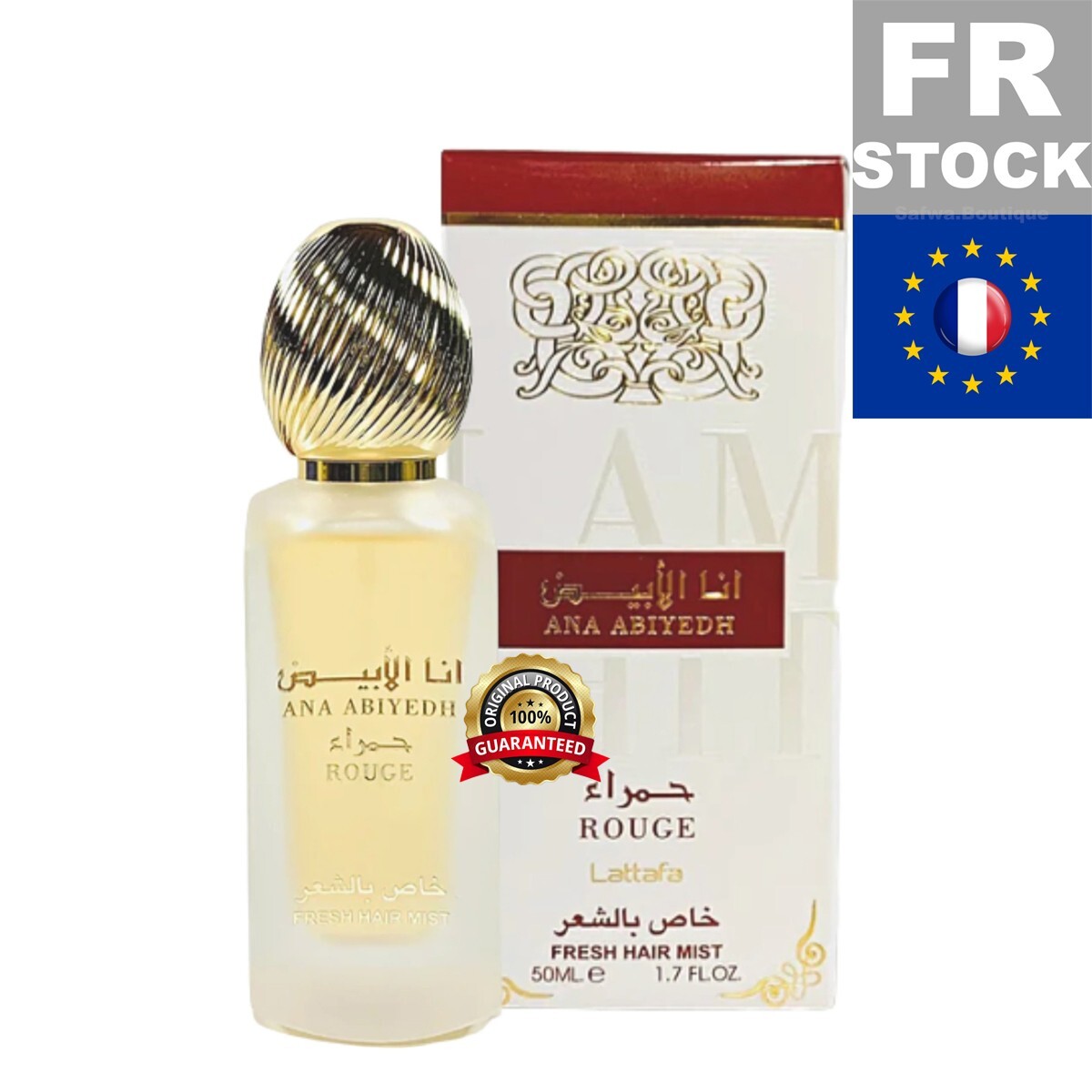 Brume de cheveux Ana Abiyed spray parfum cheveux musc blanc 50ml