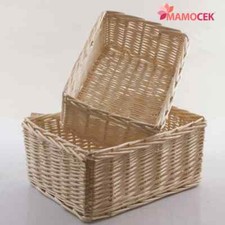 CESTO Cestino vimini chiaro cassetto contenitore armadio riponimento