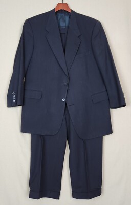 TOM JAMES INNOCENTI Mens Gray PURE WOOL 2 Button 1 Vent Suit size 42 R