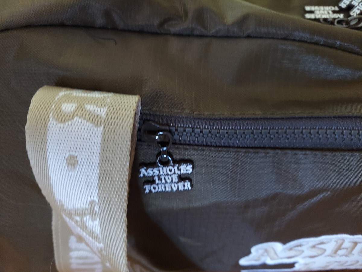 A$$holes Live Forever  Army Green Emotional Baggage Duffle Bag View 3