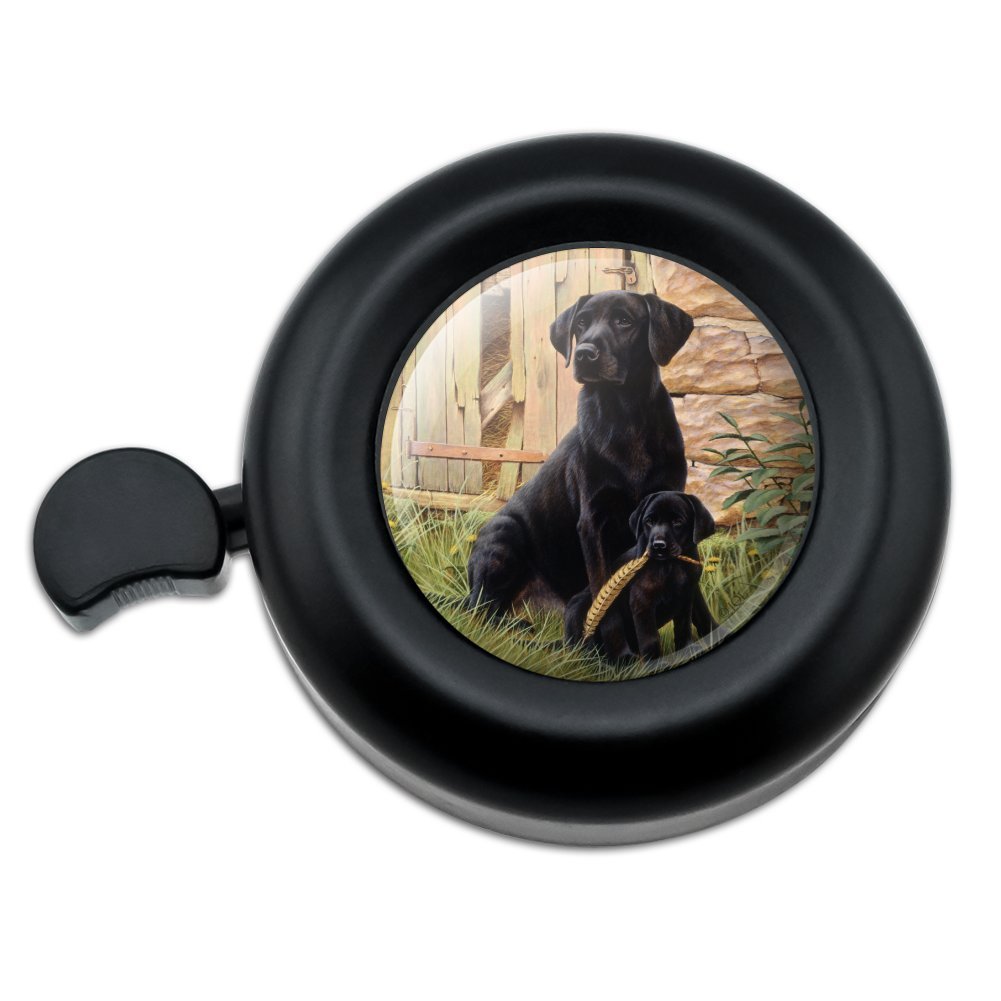Black Labrador Retriever Dog Puppy Bicycle Handlebar Bike Bell