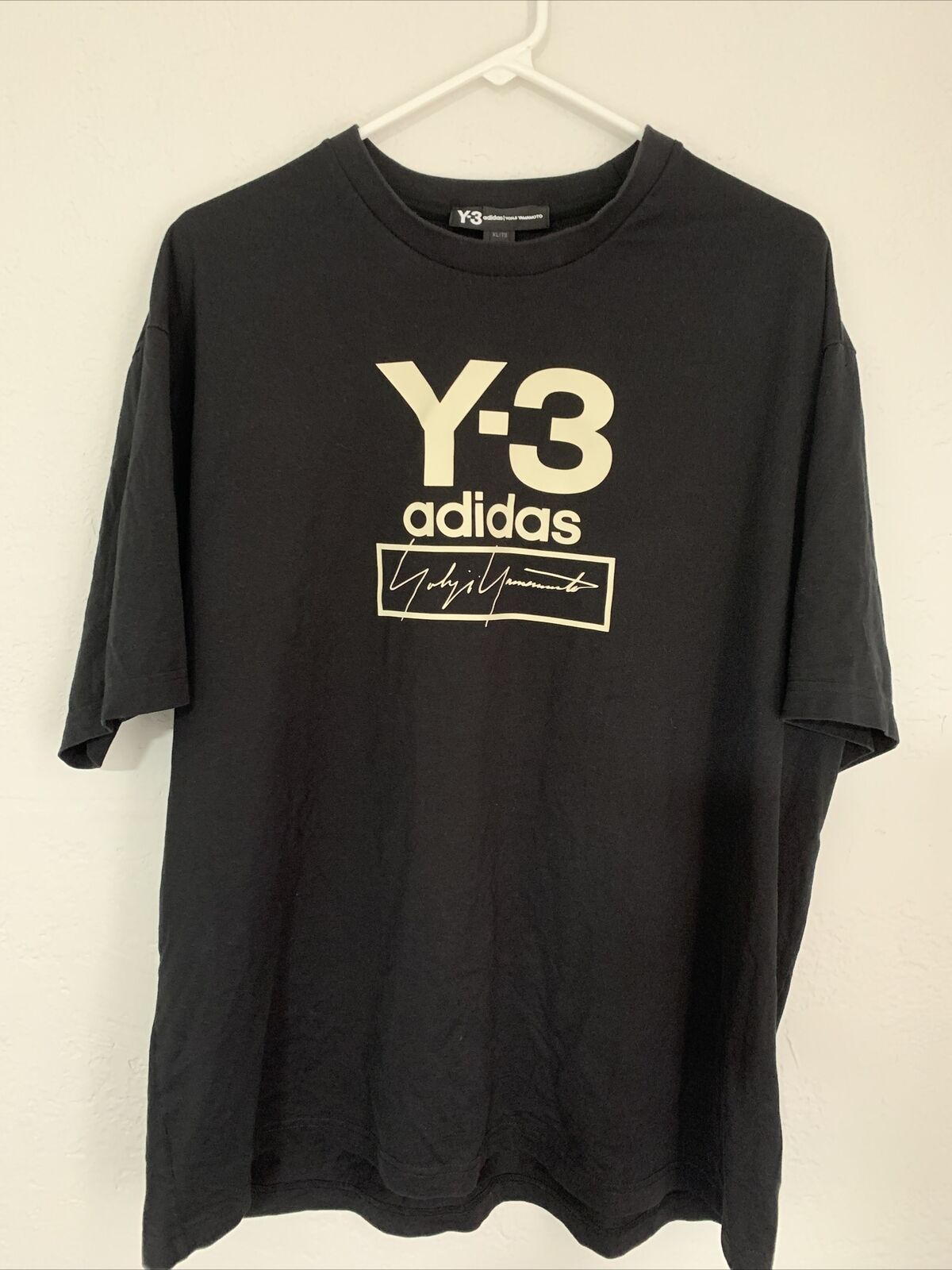 Y-3 adidas YOHJI YAMAMOTO Big Front T-Shirt XL Men&#039;s Used |