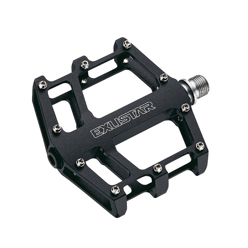 Pedali EXUSTAR BMX E-PB525 103x100mm in alluminio estruso nero