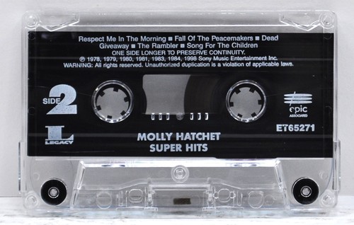 MOLLY HATCHET "Super Hits" 1998 Cassette Epic ET65271 - Picture 4 of 4