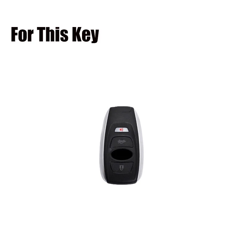 Funda Carcasa Llavero Coche Aleación Zinc Cuero Para Subaru Outback Legacy Forester BRZ Foto 2 de 4