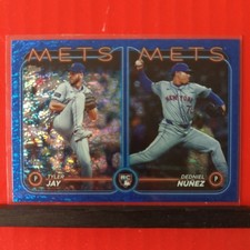 Dedniel Nunez / Tyler Jay 2024 Topps Update Blue Holofoil Rookie RC Mets #/999