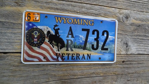 2020's Wyoming Army Veteran with Low Number Flat Top Rock plate Original!!!!!!
