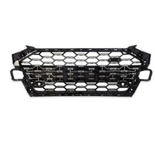 Wabengrill Breit Kühlergrill Schwarz Glanz passend für Audi A4 B9 Facelift mit S