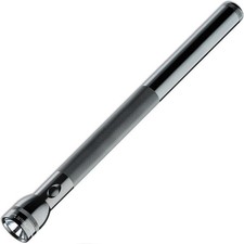Maglite torch 6D cell BLACK - incandescent D cell flashlight - Genuine Mag Lite