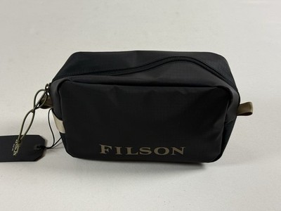 FILSON ALL-WEATHER DOPP KIT BLACK/COVERT OS NWT