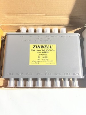 Zinwell 6 x 8 Multi-Switch for Satellite Dish Direct TV Compatible #WB- 68  NEW