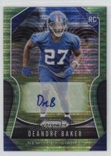 2019 Panini Prizm Rookies Neon Green Pulsar Deandre Baker #314 Auto 2u3