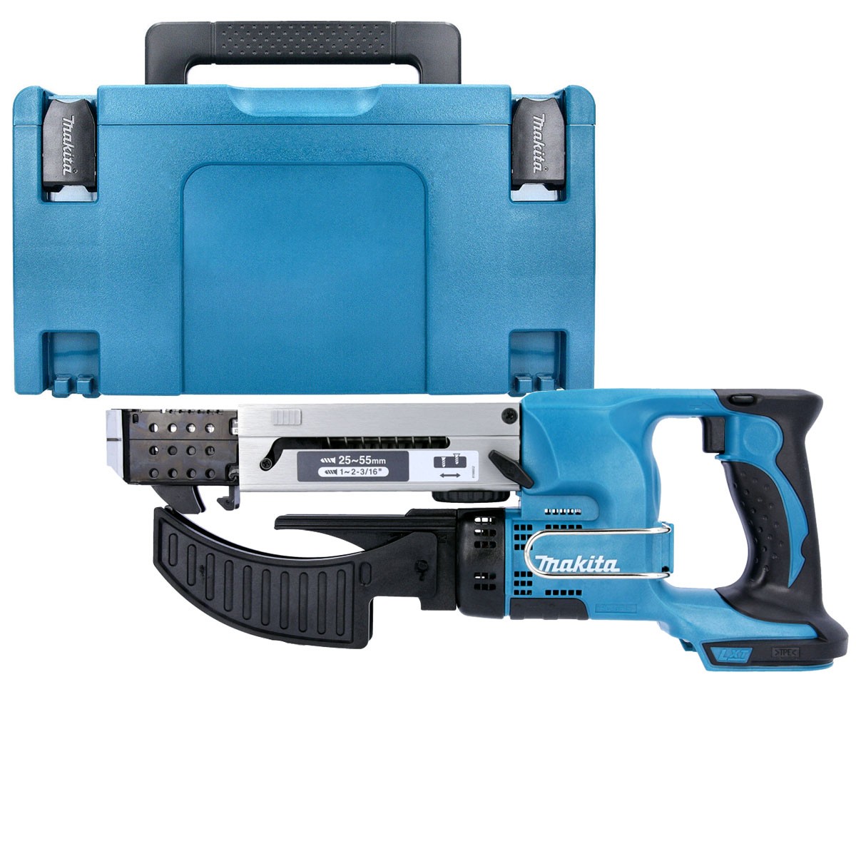 Makita DFR550 18V LXT 55mm Auto Feed Screwdriver With Type 3 Case & Inlay - Image 17