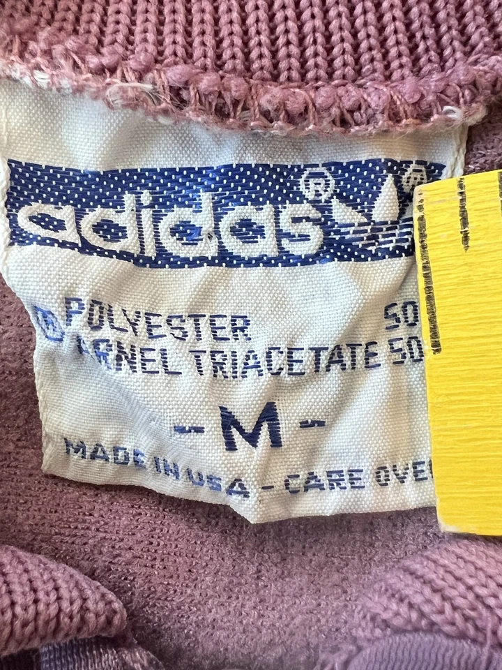 Chaqueta Adidas De Colección Para Mujer Mediana Púrpura Trifolio Pista Cremallera Hecha en EE. UU. 80s 90s Foto 3 de 4