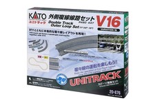 KATO N Gauge V16 Outside Double-Track Line Set R480 / 447 20-876 Model Railroad