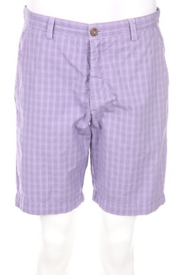 ETRO MILANO Shorts kurze Hose Karo 48 lavendel