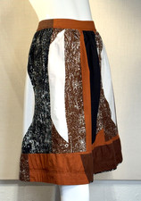 MARNI 2006 Tribal Geometric Cotton Print Skirt SIZE IT42 US-M VTG, Spring Summer