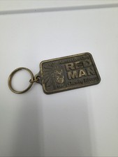 Red Man Chewing Tobacco Metal Keychain Advertising 2" Collectible 1988 Vintage