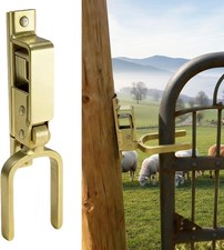 Golden Instant Locking Gate Latch Heavy Duty Automatic Spring Lock for Farm Door