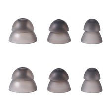 6pcs Hearing Aid Domes, Silicone Power Domes Ear 10.5mm, Black
