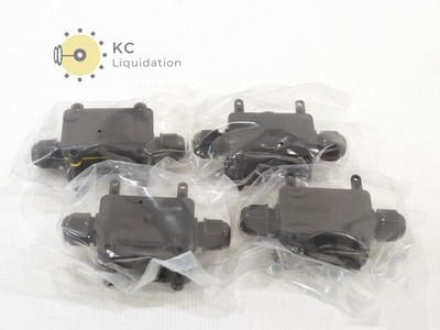 4x Lot Outdoor IP68 M686 Waterproof 2-Way Junction Box AWG 28-12 Wire Range
