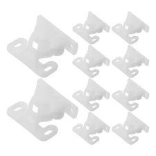 10 PCS Door Suction Cabinet Buckle Marine Latch Back Plate Catch Plastic