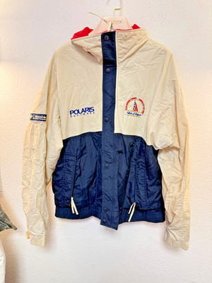 Vintage America's Cup Stars And Stripes Columbia Wind Jacket Mens  L Sailing 90s