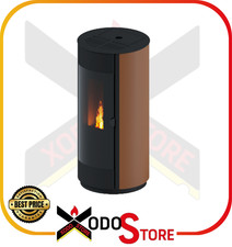 Stufa a pellet EVA CALOR modello TONDA 9 e 11 kW - invia mail per sconto