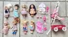 Lot Of 8 Vintage Mattel Barbie Little Kelly Dolls Friends 11 Extra Accessories