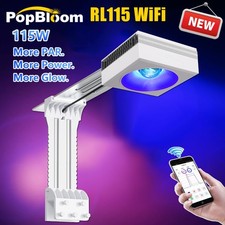PopBloom RL115 WiFi Reef Led Aquarium Light for 24" Marine Reef Coral Grow Tank