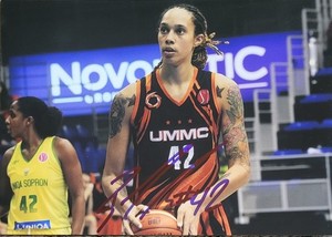 Brittney Griner Phoenix Mercury Signed 5x7 Photo 