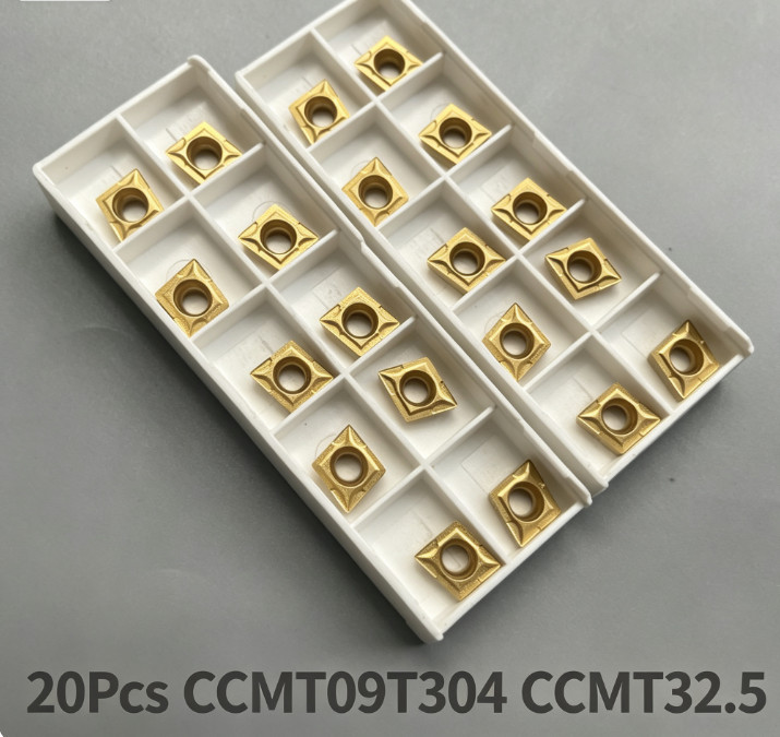 20x CCMT09T304 CCMT32.5 Carbide Inserts For SCLCR Lathe Turning Boring Tool 6020