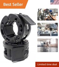 Olympic Barbell Clamps Collars Quick Release Pair of Locking Weight Clips Fit...