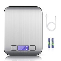 KüChenwaage Elektronisch Edelstahl PräZisionswaage 10Kg 1G Mit Lcd-Display