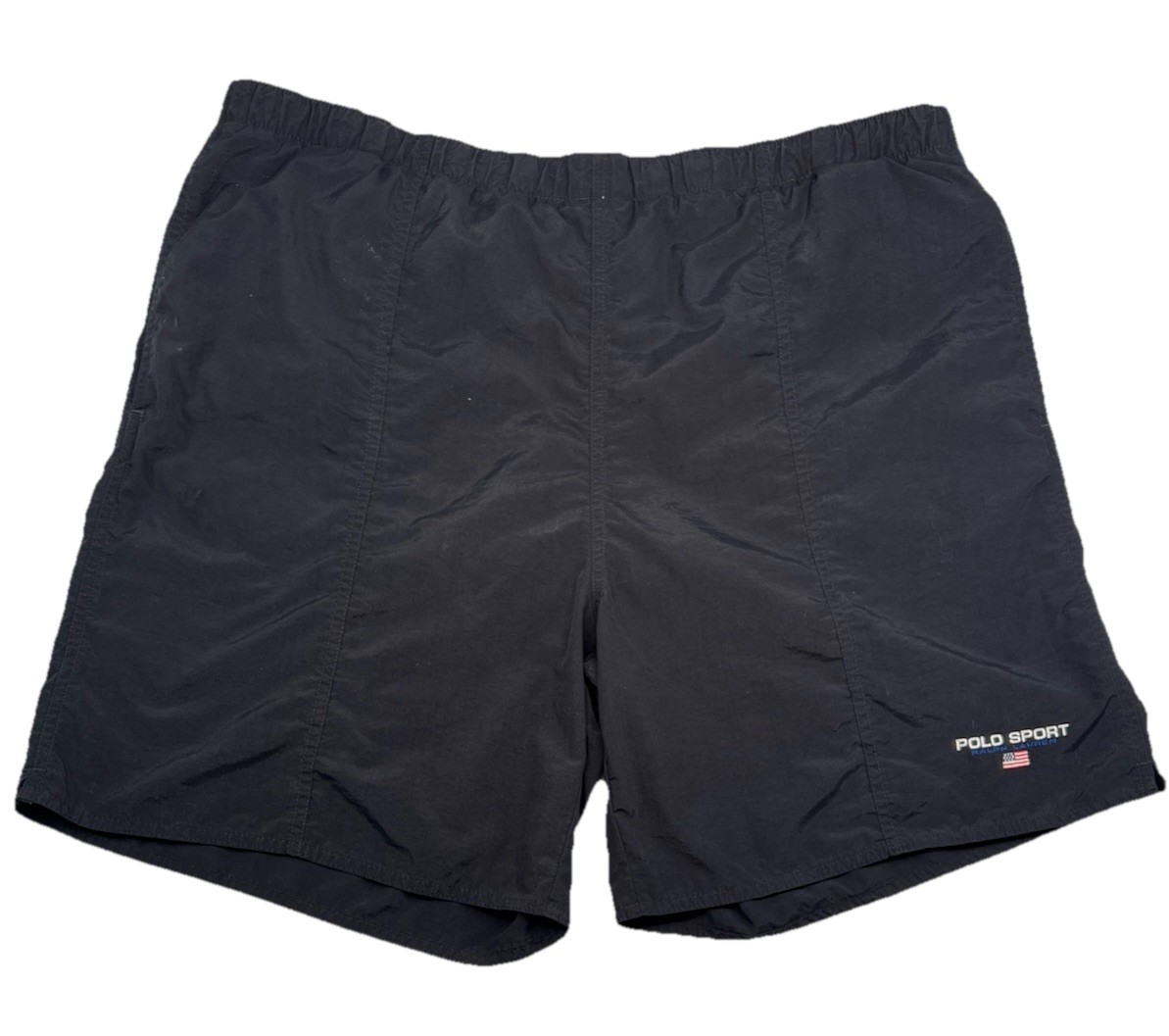 Vintage Polo Sport Swim Trunks Shorts USA Flag Logo Men