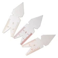 3pcs Stainless Steel Fishtail Center Gauge Screw Thread Lathe Cutting Tool, Thre