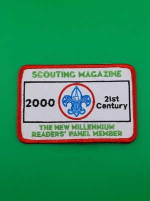 Scouting Magazine 2000 The New Millenium Reader's Panel Member Patch BSA NEW