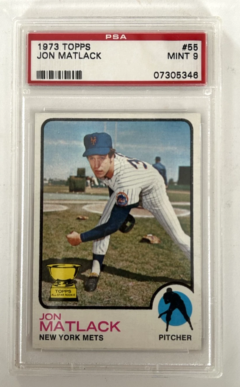Deal for 1973 Topps Jon Matlack #55 PSA 9 Mint Mets Rookie Cup Vintage