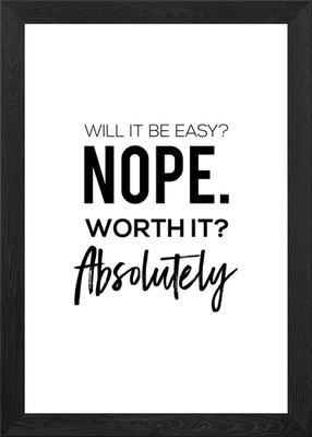 Positive Quotes Wall Art Framed Wall Art Poster Canvas Print Picture