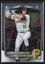 2025 Bowman Draft Easton Carmichael Chrome #BDC-50 1st Pittsburgh Pirates
