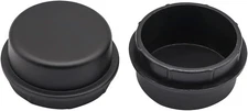 Golf Cart 2Pcs Front Hub Dust Cap Cover-Plastic Fits Club Car 2003-Up black 