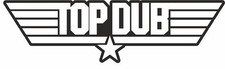 TOP DUB STICKER/DECAL CAR VAN CAMPER VW DUB WINDOW TOP GUN 140MM