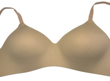 Hanes Bra Women L Beige Wireless Cool That Adapts To You Comfort Convertible