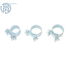 30 Pcs 1/4" 5/16" 3/8" Fuel Injection Gas Line Hose Clamps Clip Pipe Clamp New