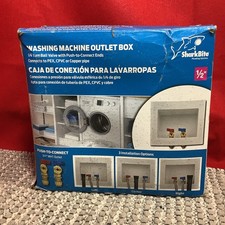 SharkBite 1/2 in. Push-to-Connect x 3/4 in. MHT Brass Washing Machine Outlet Box