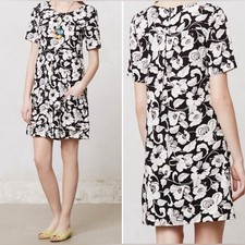 Anthropologie Maeve Zola Black White Dress | 6